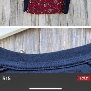 Ariat Women's Retro Rodeo PJ Shirt Long Sleeve Top Rhubarb Sz Large